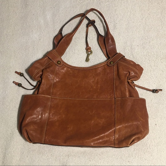 Fossil Leather Shoulder Purse - Picture 4 of 12